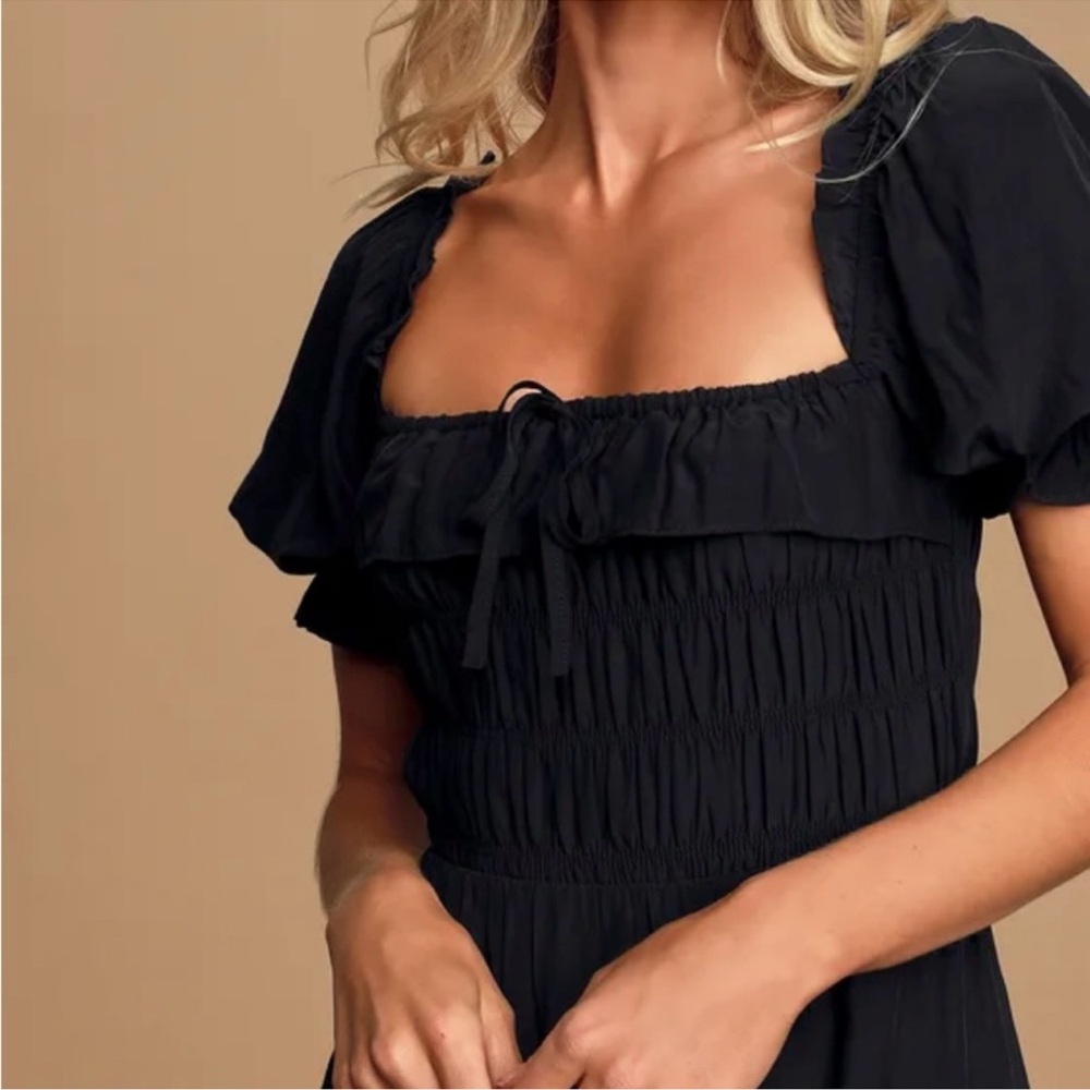 Lulu's Black Maxi Dress